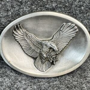 1988 VTG American Eagle Belt Buckle Bergamot Wisconsin USA Fine Art Foundry Z-45